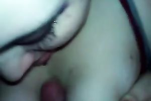 Chubby slut with large mounds knows how to give a titjob