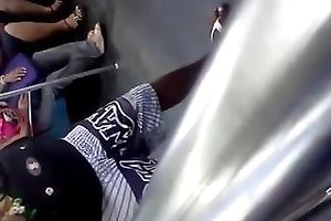 Hot chick with charming decollete caught my attention