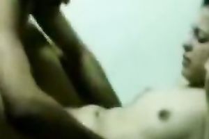 Small titted non-professional housewife strokes penis previous to getting screwed missionary style