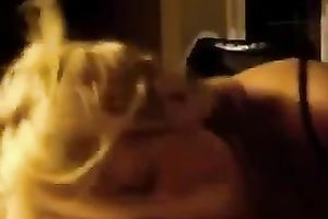 My slutty golden-haired wifey enjoys engulfing my manhood in POV movie