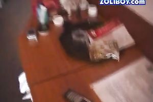 Inviting brunette hair Isabel blows ramrod and wanna continuation