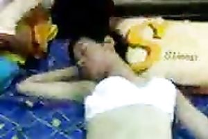 This wench is indeed comfortable with me and this babe lets me movie scene tape her