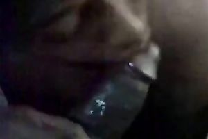 My breasty dark wife sucks my pecker and licks her bumpers afterward