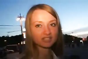 My friend is enjoying his sexy Russian girlfriend in front of me