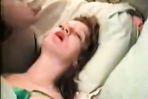 Attractive dark brown milf milks my shaft dry on her face