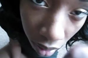 Obedient white women lets her kinky spouse cum on her face