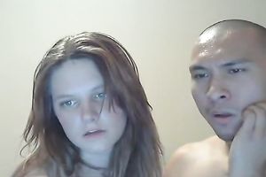 Adorable girlfriend on cam lets her fellow drill her slit