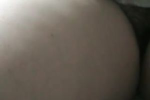 Furry cunt and large natural love bubbles of my white hot black cock sluts