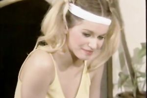 One chap bangs pretty and lewd milfs on the couch