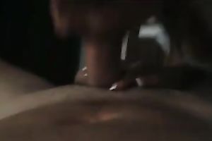 Dick-craving harlot sucks my prick and doesn't crave to stop