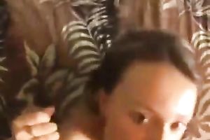 Thirsty and sexy legal age teenager receives jizzed on her large milk cans