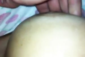 I love to caress my girlfriend's well developed love melons