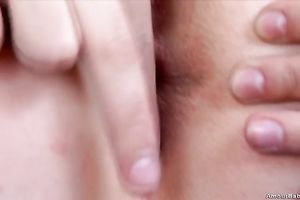 Close up solo clip with non-professional brunette black cock sluts Alena