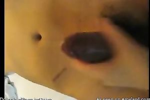 Playful Asian girl blows her lover's hard ramrod with pleasure