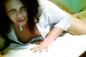 Fat older woman with worthy boobs puts on an astonishing show for me