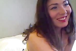 I have a fun showing off my large moist pointer sisters in front of the webcam