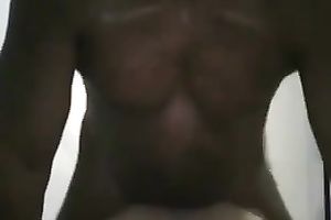 Interracial pair have a fun from behind sex in homemade clip