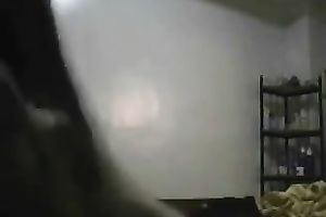Interracial pair have a fun from behind sex in homemade clip