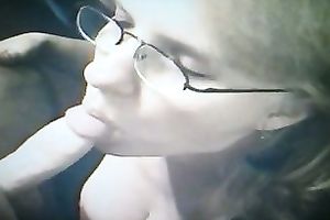 Luscious blond mama shows her oral pleasure and rimjob skills to me