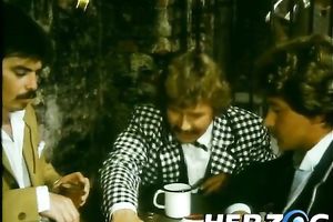 Slutty gal in medieval costume enjoys rear banging in a jail