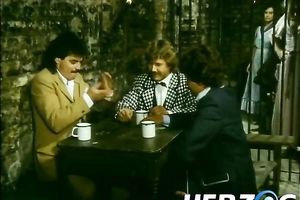 Slutty gal in medieval costume enjoys rear banging in a jail