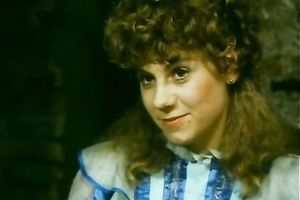 Slutty gal in medieval costume enjoys rear banging in a jail