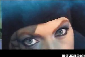 Redhead wench acquires her chocolate hole drilled from behind