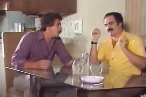 Curly haired horny babes imitate cowgirl pose fuck