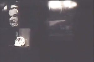 Slutty woman acquires drilled by masked chaps in retro movie scene