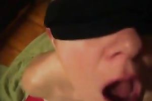 Getting my wet dong sucked by blindfolded prostitute