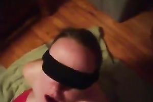 Getting my wet dong sucked by blindfolded prostitute