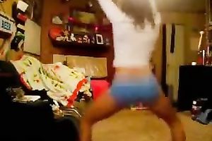 Compilation movie scene with non-professional hotties shaking their butts