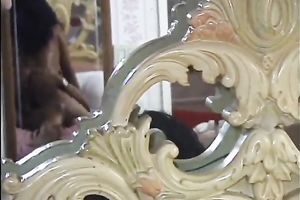 Ebony wench riding big and chunky schlong of her boyfriend