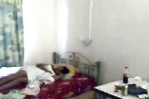 Cute Indian legal age teenager is screwed missionary style in steamy non-professional fuck movie