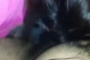 A dick-hungry doxy works on my dark weiner in POV clip