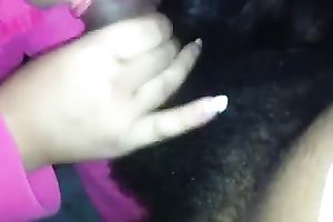 A dick-hungry doxy works on my dark weiner in POV clip