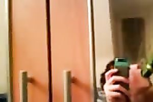 Today I filmed myself masturbating in front of a mirror