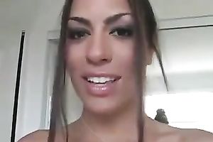 Webcam solo with my cute GF applying her lipstick and making lipprints