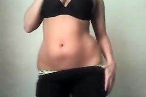 Appetizing tanned skin body of a sexy dark brown sporty legal age teenager