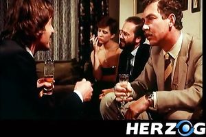 Petite classic milf rides her dude in front of other curious people