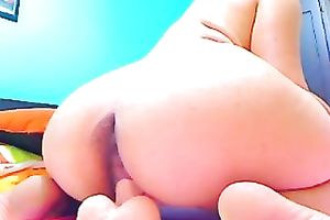 Big butted Latina bitch at no time receives sufficiently of her suction cup marital-device