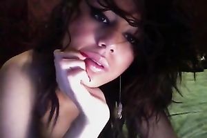 Hot like fire Latina webcam model masturbates for me