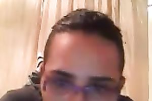 Amateur latin babe sweetheart with mustache shows me her twat