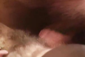 Super nasty babe in crotchless hose acquires her vagina eaten