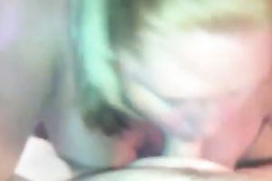 Plump slut with well-formed melons is so good at giving blowjobs