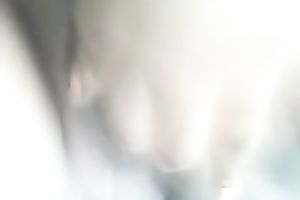 My obese ebon horny white wife entertains herself by fingering her cum-hole