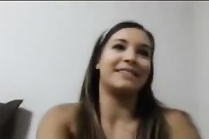 Big boobed charmer rides her boyfriend's penis like a cowgirl