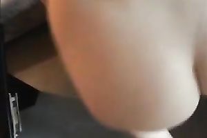 Amazing POV act with me drilling my lover's pierced cookie