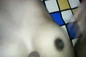 Busty Indian black cock sluts gives deepthroat irrumation until the dude cums on her bust