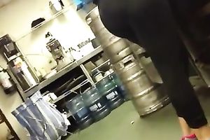 Sizzling white bitch wearing shorts acquires caught on my hidden webcam in a shop